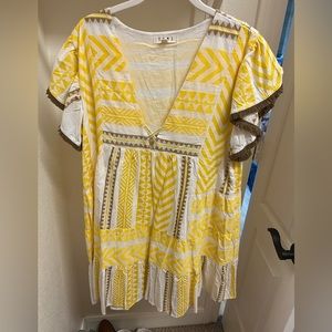 Yellow patterned THML dress